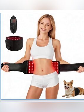 Red light therapy wrap 120 leds dual wavelength adjustable 26”x8” pad